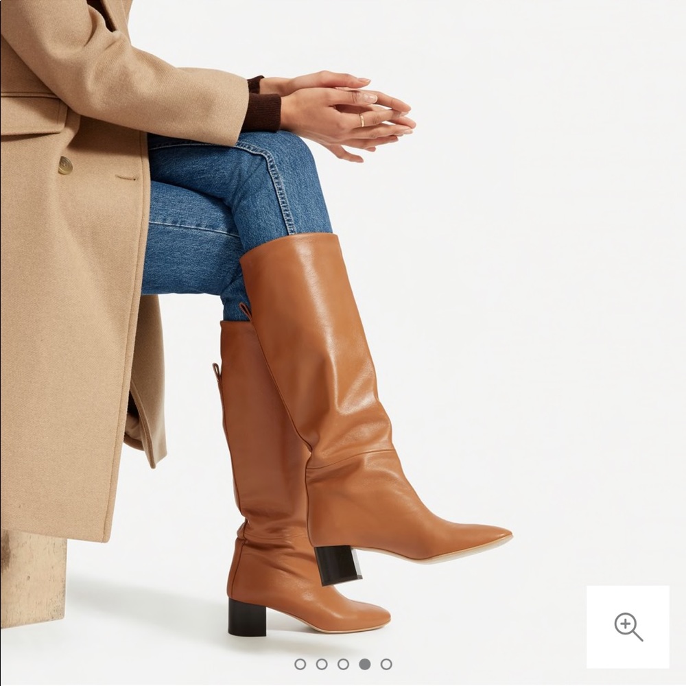 Everlane The Knee-High Boot Brown Leather Size 5.5